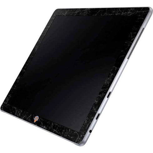 NBA New York Knicks Black Secondary Logo Galaxy Book 12in Skin
